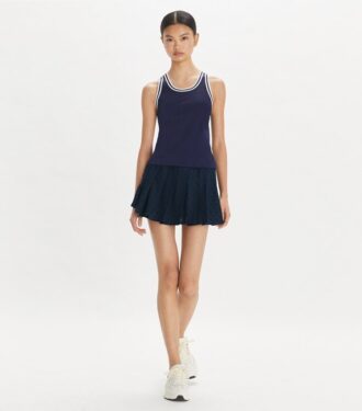 Mini-Tennisrock aus Jacquard-Frottee