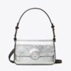 Mini-Umhängetasche aus Metallic-Leder Mini-Umhängetasche aus Metallic-Leder