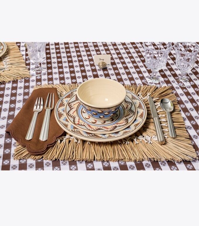 Gekräuselte Leinenserviette, 6er-Set Gekräuselte Leinenserviette, 6er-Set