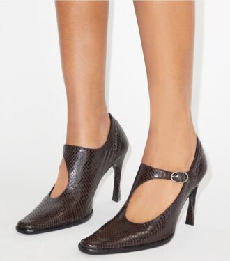 Monkstrap mit gedrehtem Absatz
