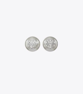 Moondance Pearl And Pavé Ohrstecker