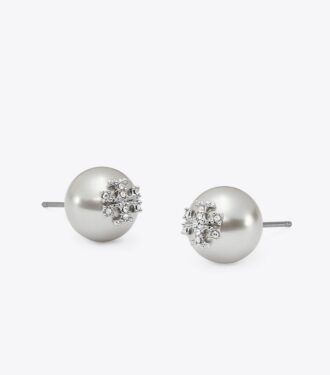 Moondance Pearl And Pavé Ohrstecker
