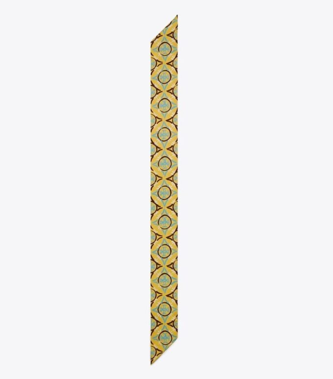 Mosaik-Monogramm-Krawatte aus doppelseitigem Seidenband Mosaik-Monogramm-Krawatte aus doppelseitigem Seidenband