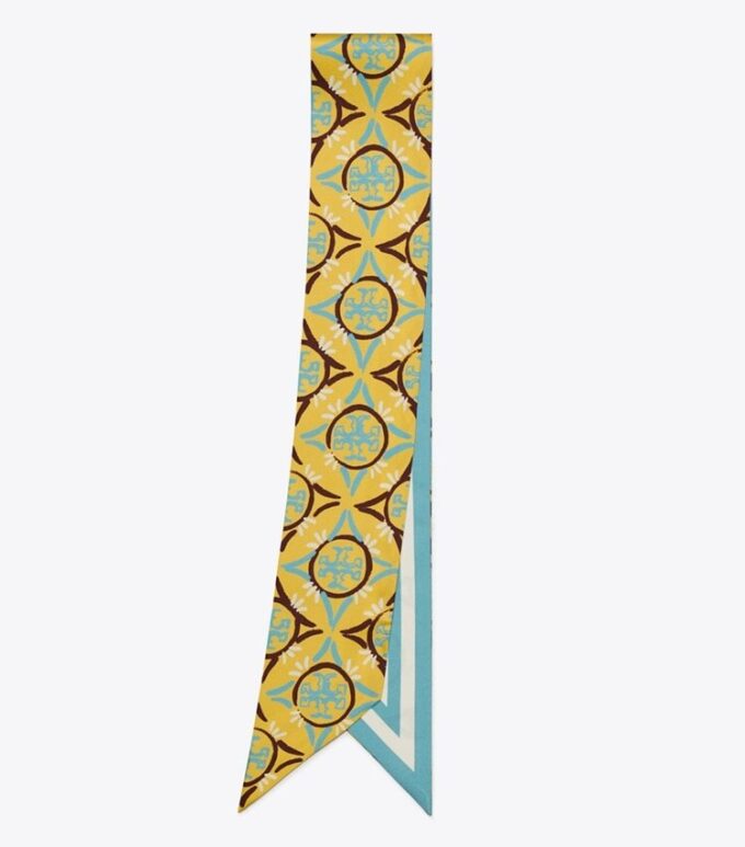 Mosaik-Monogramm-Krawatte aus doppelseitigem Seidenband Mosaik-Monogramm-Krawatte aus doppelseitigem Seidenband