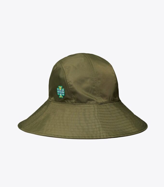 Nylon-Bucket-Hat mit breiter Krempe Nylon-Bucket-Hat mit breiter Krempe