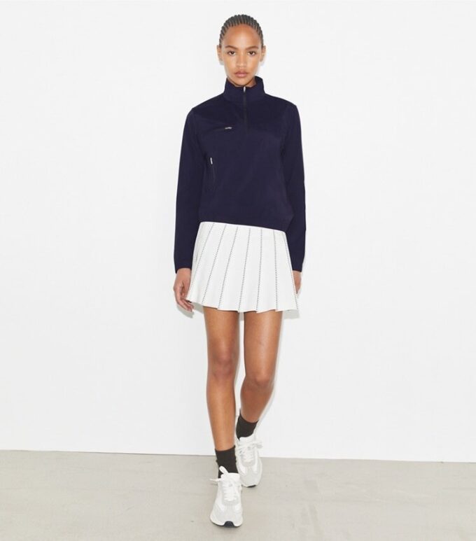 Nylon-Golfjacke mit halbem Reißverschluss Nylon-Golfjacke mit halbem Reißverschluss