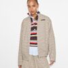 Nylon-Golfjacke mit Karomuster Nylon-Golfjacke mit Karomuster