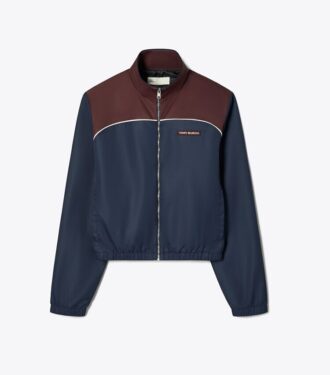Nylonjacke mit Farbblock Nylonjacke mit Farbblock