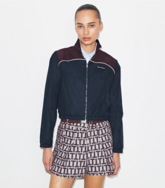 Nylonjacke mit Farbblock Nylonjacke mit Farbblock