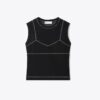 Oberteil aus Baumwolle und Nylon-Mesh Oberteil aus Baumwolle und Nylon-Mesh