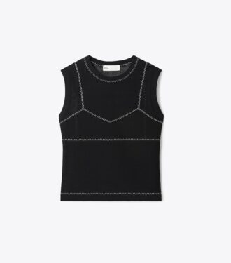 Oberteil aus Baumwolle und Nylon-Mesh Oberteil aus Baumwolle und Nylon-Mesh