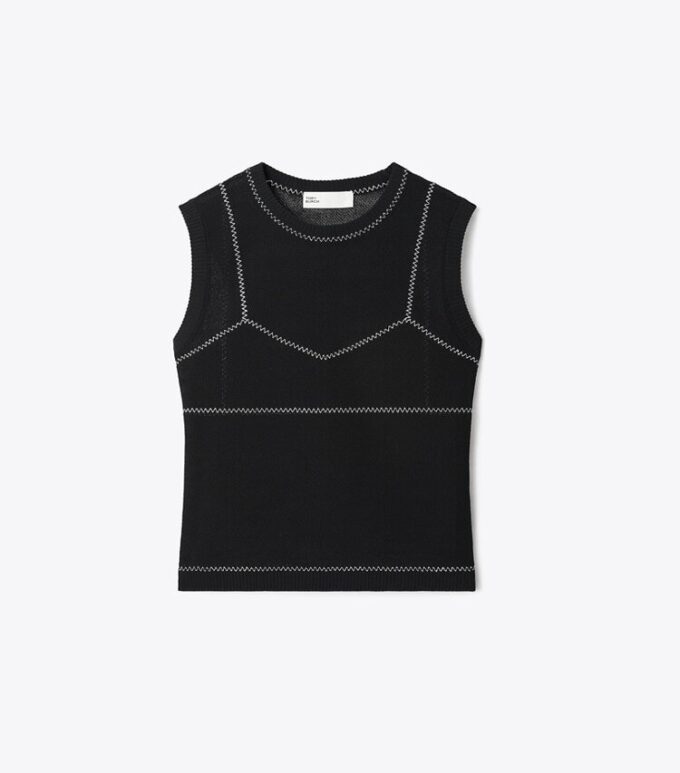 Oberteil aus Baumwolle und Nylon-Mesh Oberteil aus Baumwolle und Nylon-Mesh
