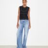 Oberteil aus Baumwolle und Nylon-Mesh Oberteil aus Baumwolle und Nylon-Mesh