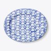 Ovale Servierplatte aus Spongeware Ovale Servierplatte aus Spongeware