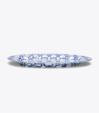 Ovale Servierplatte aus Spongeware