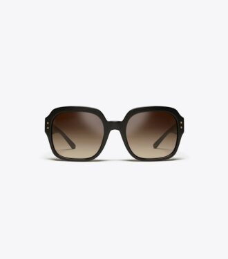 Oversized-Sonnenbrille mit quadratischem Logo