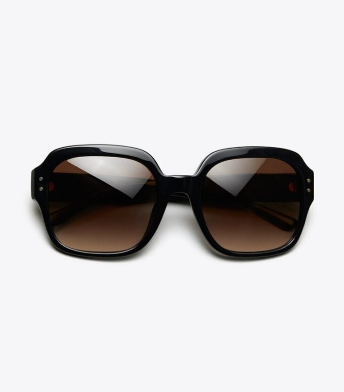 Oversized-Sonnenbrille mit quadratischem Logo Oversized-Sonnenbrille mit quadratischem Logo