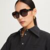 Oversized-Sonnenbrille mit quadratischem Logo Oversized-Sonnenbrille mit quadratischem Logo