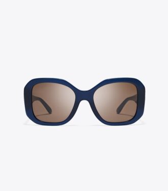 Oversized-Sonnenbrille mit quadratischem Rahmen