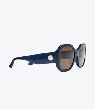 Oversized-Sonnenbrille mit quadratischem Rahmen
