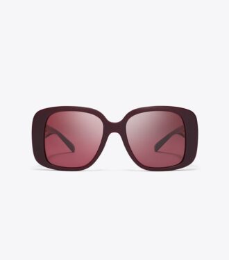 Oversized-Sonnenbrille mit quadratischen Gläsern