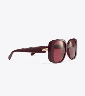 Oversized-Sonnenbrille mit quadratischen Gläsern