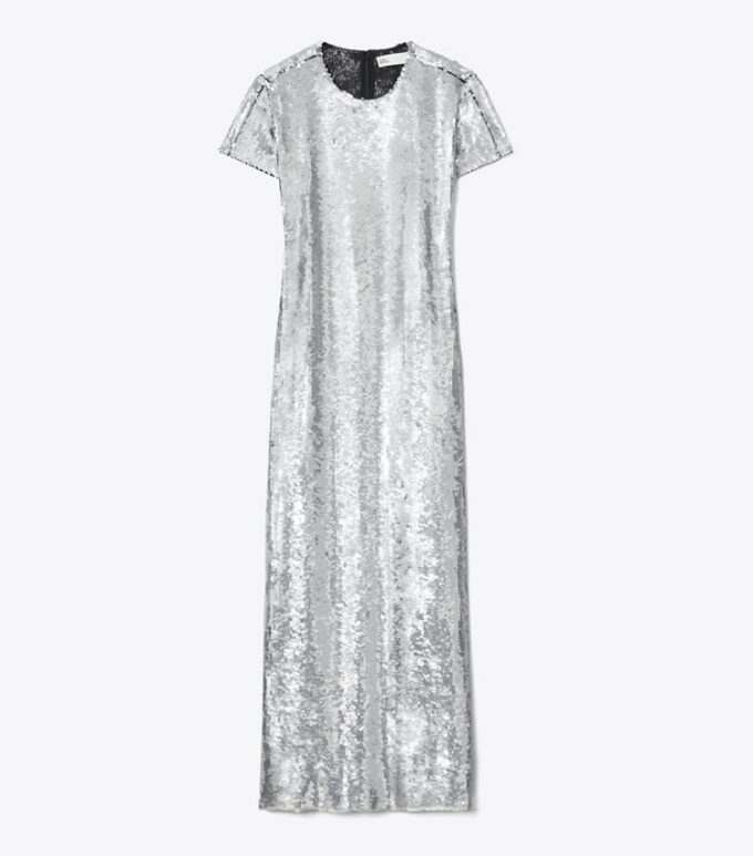 Pailletten-T-Shirt-Kleid Pailletten-T-Shirt-Kleid