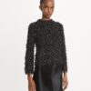 Paillettenbesetzter Wollpullover Paillettenbesetzter Wollpullover