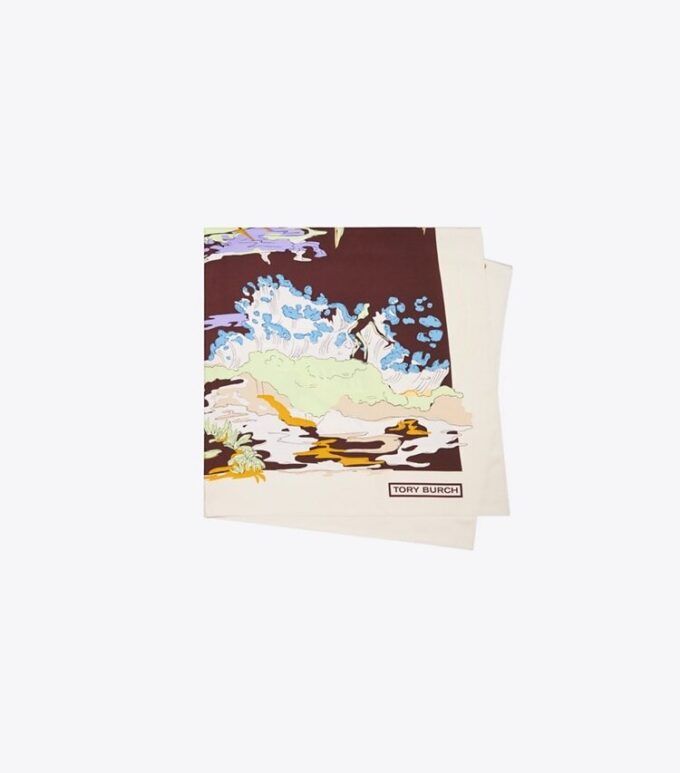 Palm Tree Postcard Oversized Seidentuch Palm Tree Postcard Oversized Seidentuch