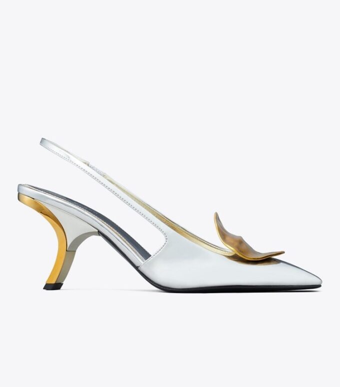Patos Ungleiche Slingback-Absatzschuhe Patos Ungleiche Slingback-Absatzschuhe