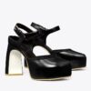 Peep-Toe-Plateausandale Peep-Toe-Plateausandale