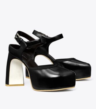 Peep-Toe-Plateausandale