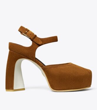 Peep-Toe-Plateausandale