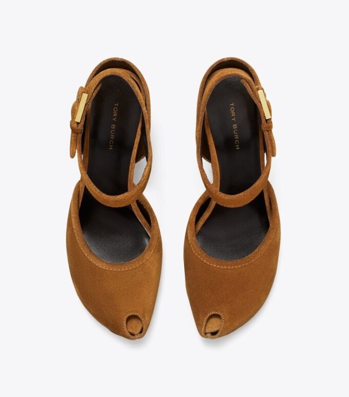 Peep-Toe-Plateausandale Peep-Toe-Plateausandale