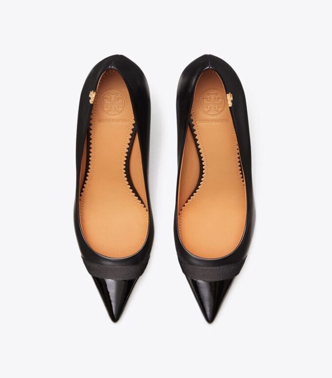 Penelope Grosgrain Pumps mit Kappe Penelope Grosgrain Pumps mit Kappe
