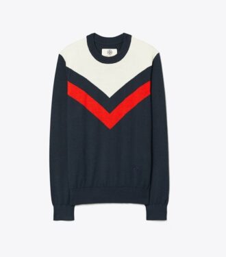 Performance Cashmere Chevron Sweater