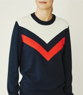 Performance Cashmere Chevron Sweater