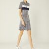 Performance Jacquard Color-Block-Kleid Performance Jacquard Color-Block-Kleid