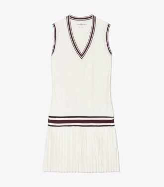 Performance Jersey V-Ausschnitt Tennis-Kleid