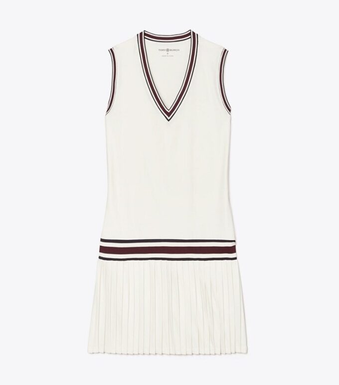 Performance Jersey V-Ausschnitt Tennis-Kleid Performance Jersey V-Ausschnitt Tennis-Kleid