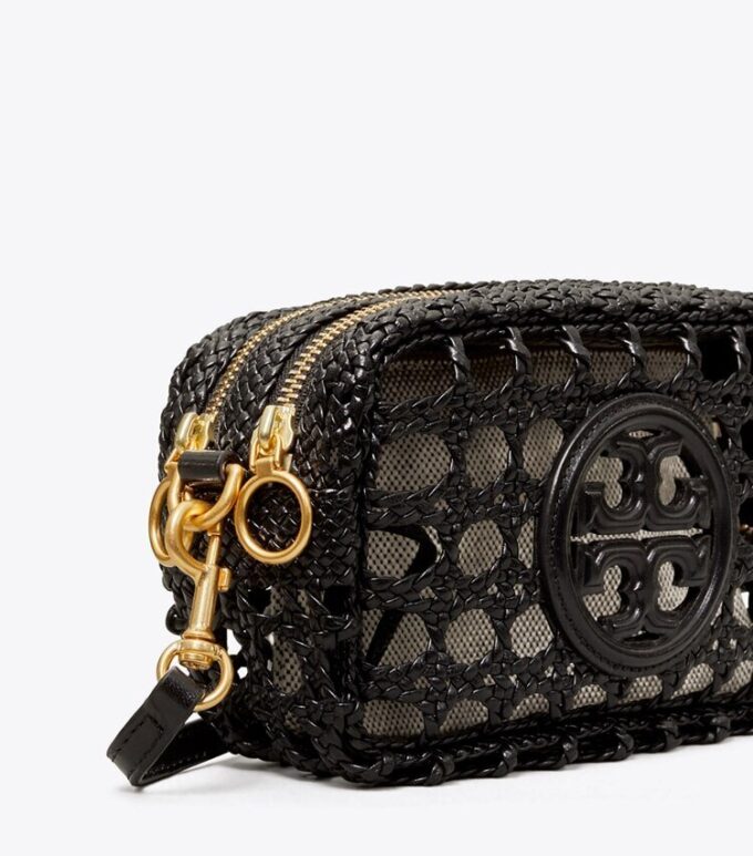 Perry Bombé gewebte Mini-Tasche Perry Bombé gewebte Mini-Tasche