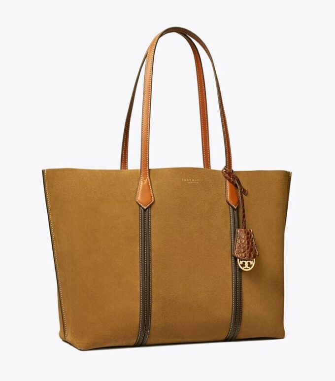 Perry Suede Tote mit drei Fächern Perry Suede Tote mit drei Fächern
