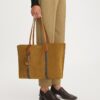 Perry Suede Tote mit drei Fächern Perry Suede Tote mit drei Fächern