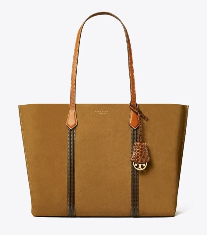 Perry Suede Tote mit drei Fächern Perry Suede Tote mit drei Fächern