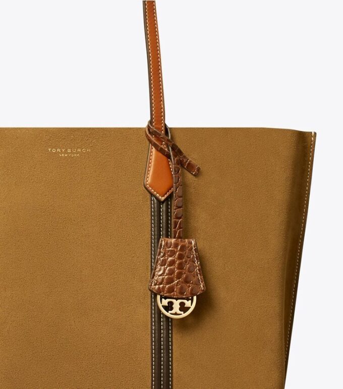 Perry Suede Tote mit drei Fächern Perry Suede Tote mit drei Fächern
