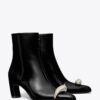 Pierced Heeled Ankle Boot Pierced Heeled Ankle Boot