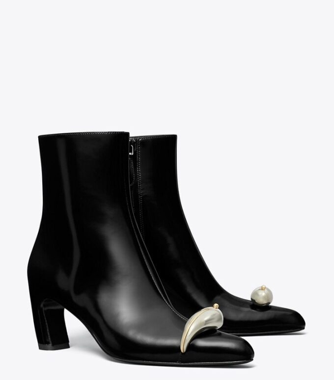 Pierced Heeled Ankle Boot Pierced Heeled Ankle Boot