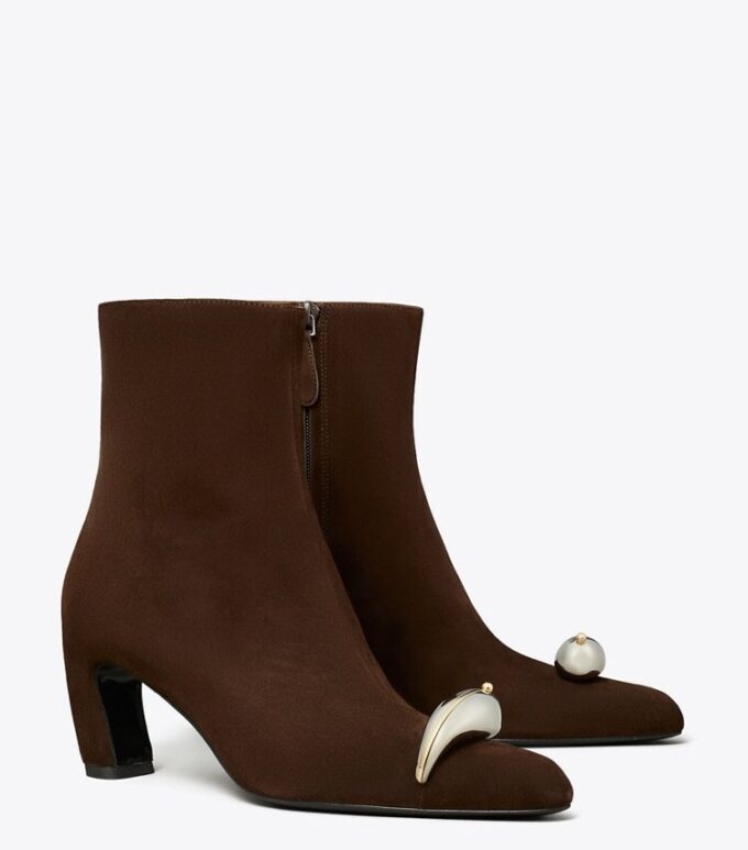 Pierced Heeled Ankle Boot Pierced Heeled Ankle Boot