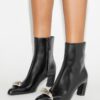 Pierced Heeled Ankle Boot Pierced Heeled Ankle Boot