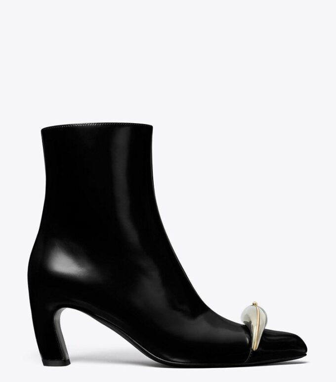 Pierced Heeled Ankle Boot Pierced Heeled Ankle Boot